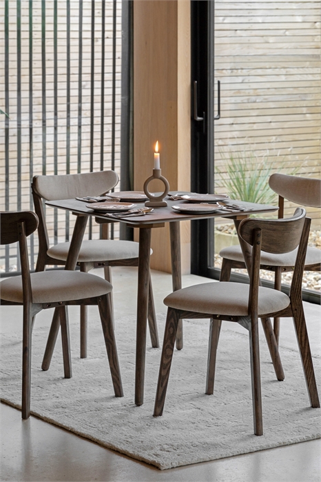 Квадратный обеденный стол из шпона дерева 1312818002 - Фото 13869698