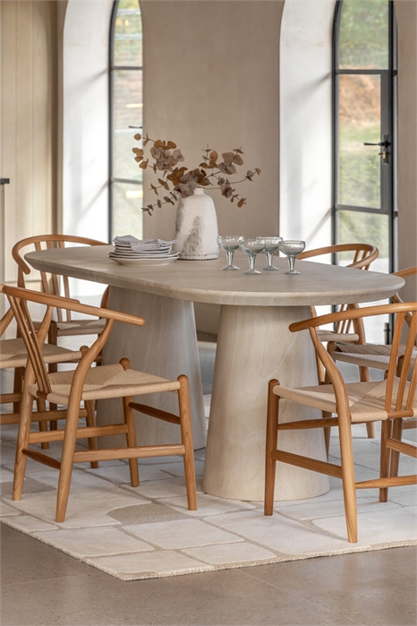 Обеденный стол с отделкой из травертина - большой 1312879001 - Фото 13869731