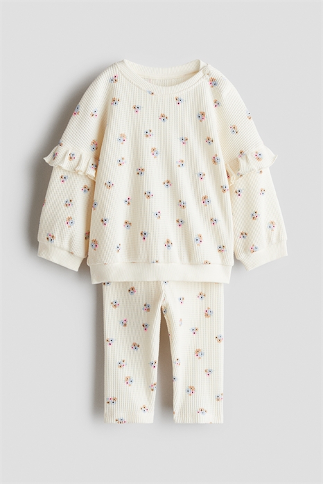 Комплект из 2 частей из вафельного хлопка 1323818001 - Фото 13869774