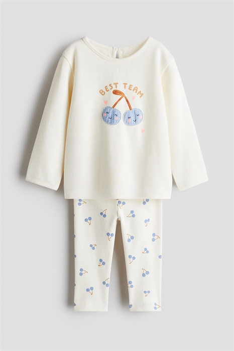 Комплект из 2 частей из хлопка 1323819001 - Фото 13869776