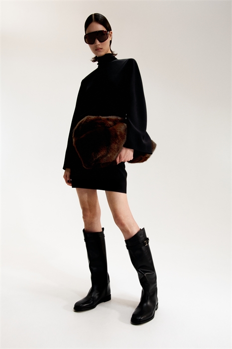 Кожаные сапоги до колена 1296625001 - Фото 13870569