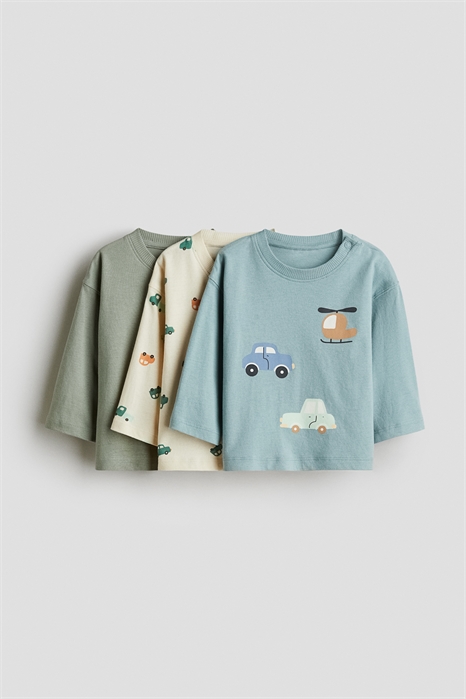 Хлопковые футболки в упаковке по 3 штуки артикул 1306341003