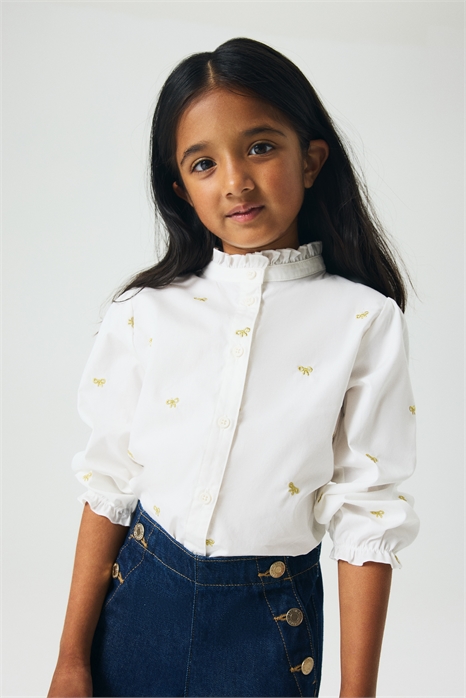 Блузка из хлопкового поплина 1307498001 - Фото 13870947