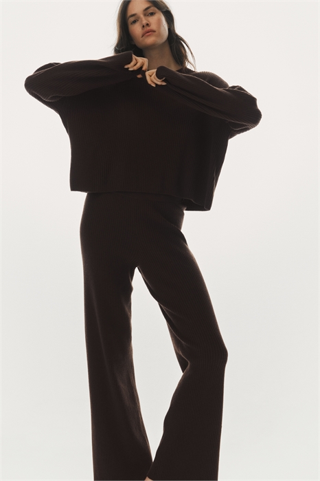 Джемпер с ребристой вязкой 1295849002 - Фото 13871702