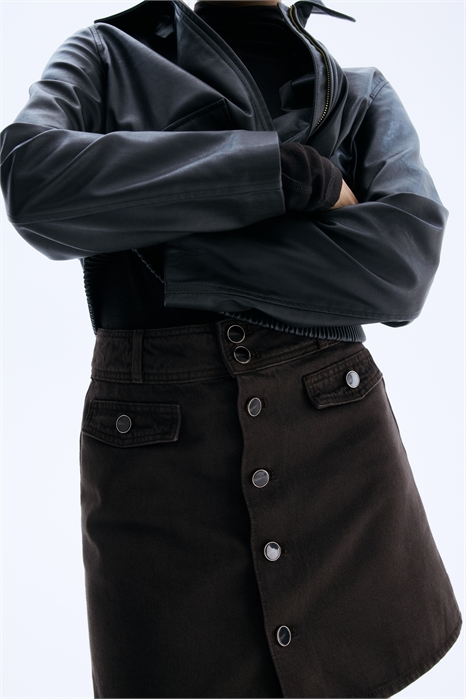 Джинсовая мини-юбка A-line 1303732003 - Фото 13871857