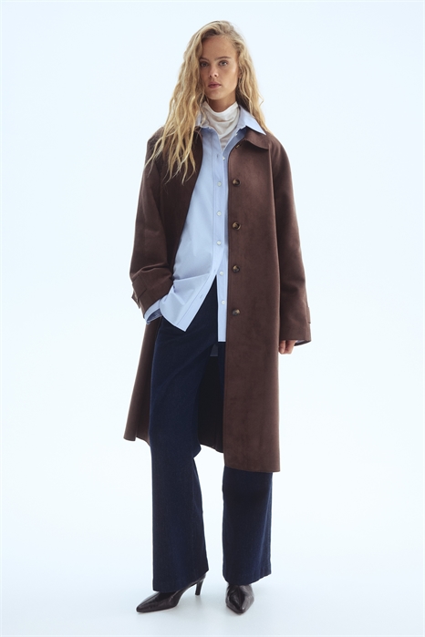 Пальто с завязывающимся поясом 1297924001 - Фото 13872446