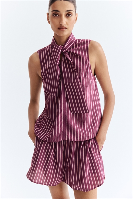 Блузка с завязками на шее 1302956002 - Фото 13872716