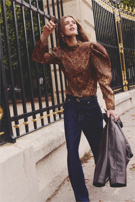 Блузка с пышными рукавами 1319505001 - Фото 13872720