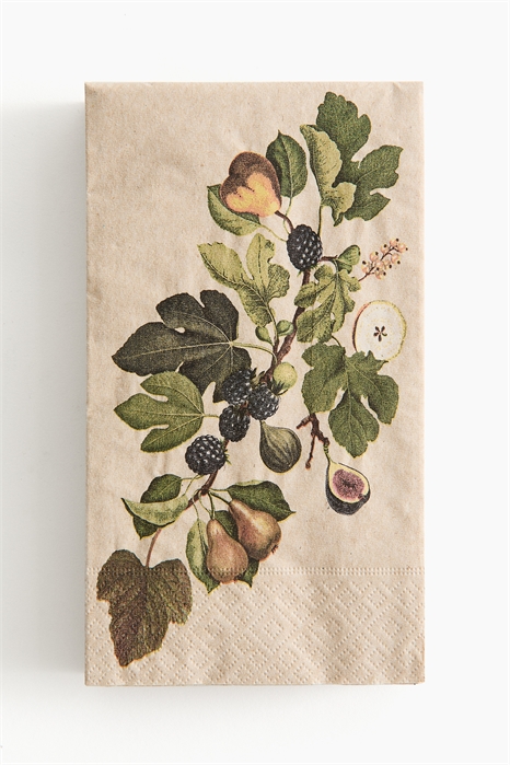 Прямоугольные бумажные салфетки в упаковке 15 штук 1308132003 - Фото 13873375