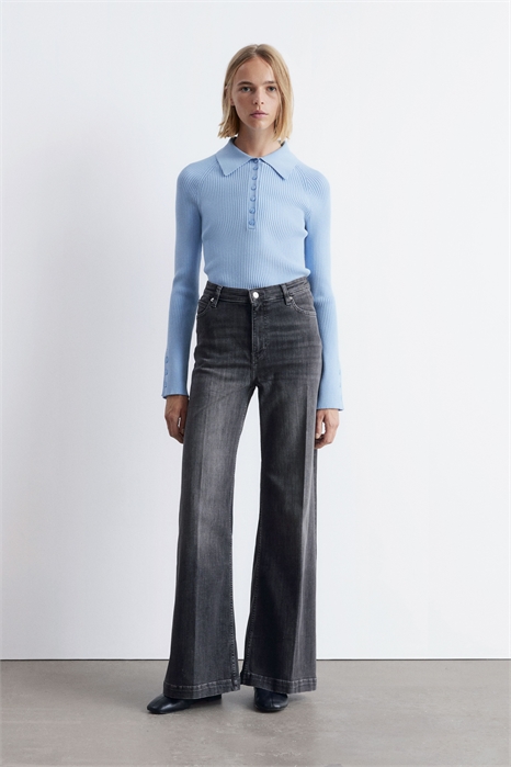 Джинсы с широкими складками 1273477001 - Фото 13874458