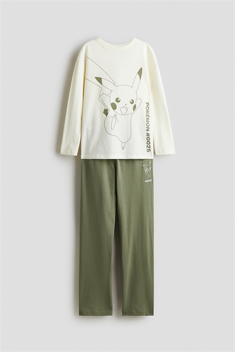 Хлопковая пижама с принтом и мотивами 1288478002 - Фото 13874908