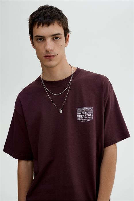 Футболка с принтом свободного кроя 0967955155 - Фото 13875071