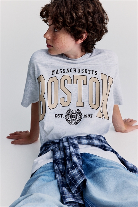 Футболка с принтом оверсайз 1298088002 - Фото 13875430