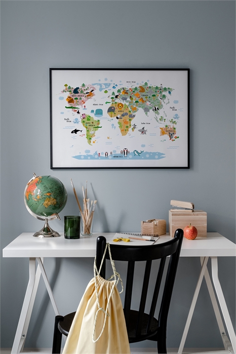 Плакат Карта мира с животными 1116518001 - Фото 13875753