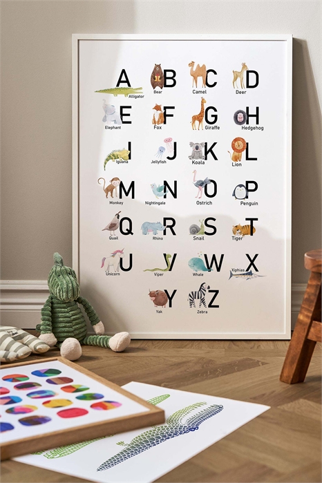 Плакат с алфавитом животных 1154267001 - Фото 13876515