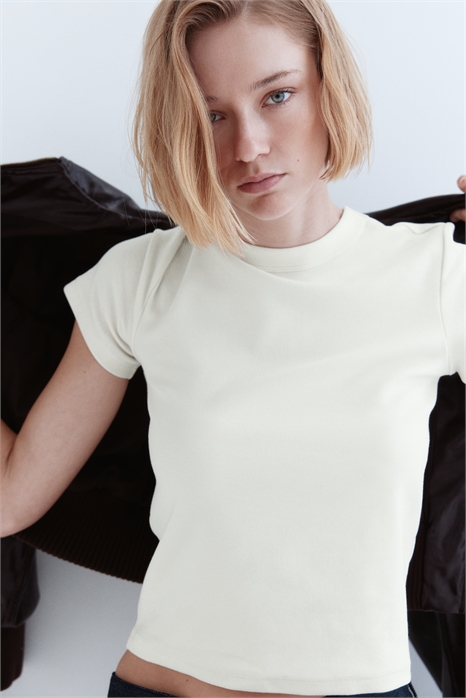 Облегающая футболка из хлопка 1301264001 - Фото 13876669