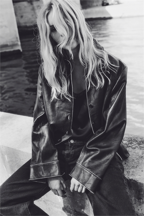 Кожаная куртка 1305375001 - Фото 13880554