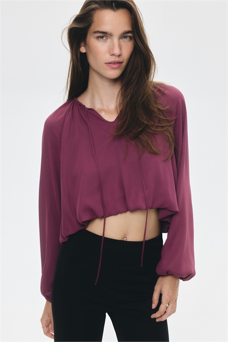 Блузка с пузырчатым верхом 1318430001 - Фото 13880846