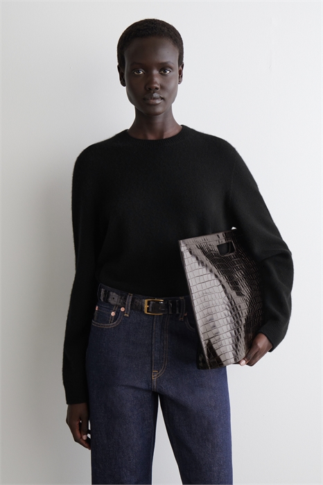 Кашемировый джемпер с вырезом горловины 1288193005 - Фото 13881097