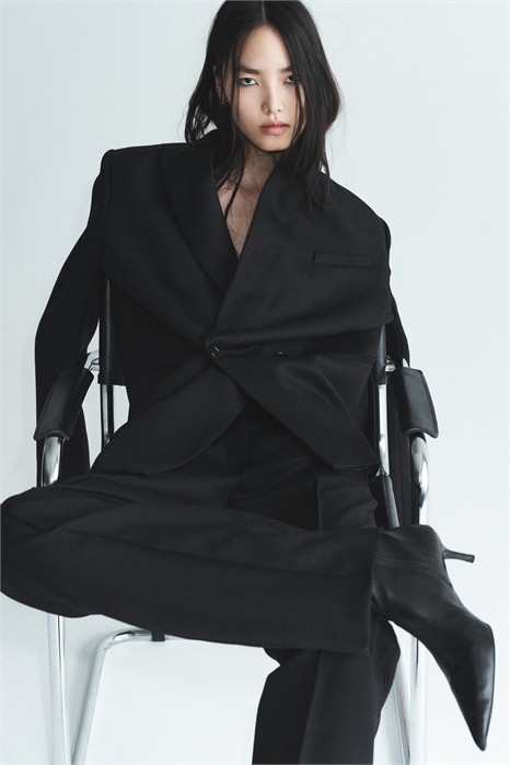 Двубортный блейзер из шерсти 1299535001 - Фото 13882354