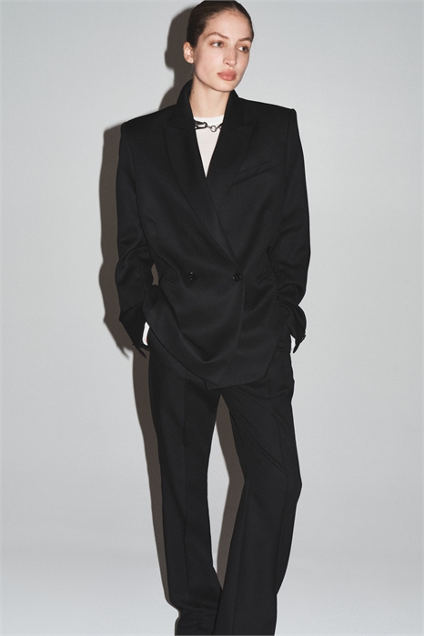 Приталенные брюки из шерсти 1299536001 - Фото 13882362