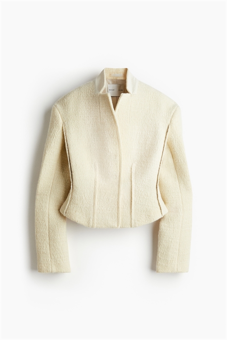 Жакет с завязками на талии из шерстяного бленда 1247706001 - Фото 13882734