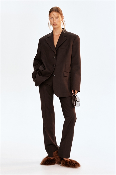 Брюки из шерстяной ткани 1307289001 - Фото 13885710