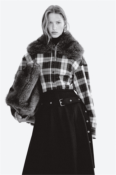 Рубашка из саржи с талией 1307334002 - Фото 13888530