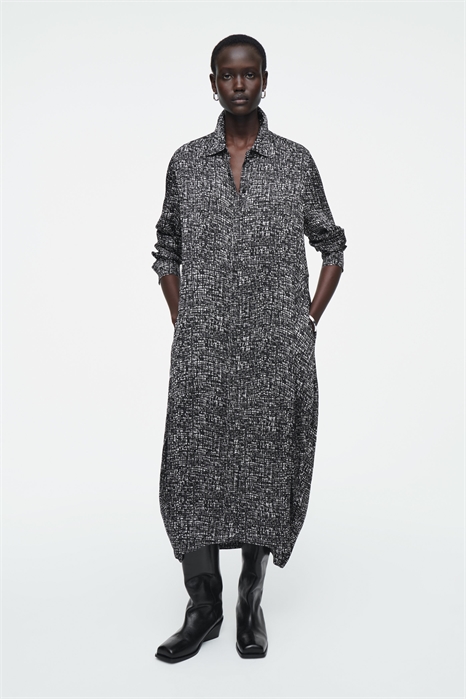 Абстрактное платье-рубашка в клетку 1260576001 - Фото 13889352