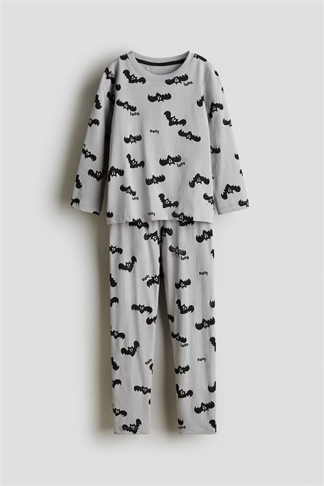 Хлопковая пижама с принтом 1241327010 - Фото 13889652