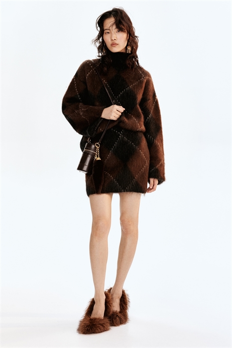 Джемпер с воротником из смеси мохера 1251942005 - Фото 13889682