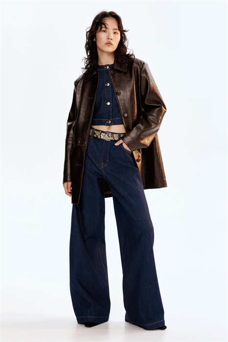 Широкие высокие джинсы 1293297003 - Фото 13889919