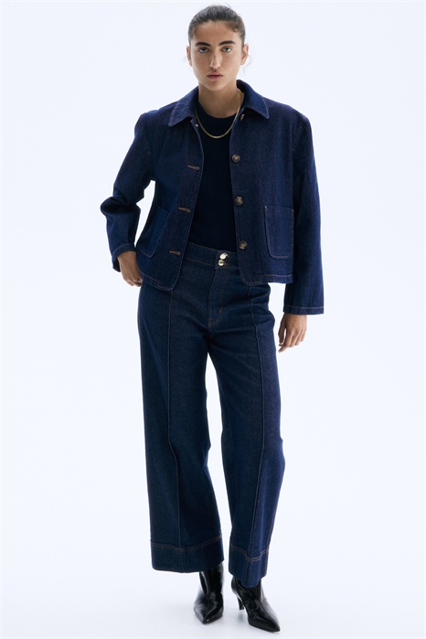 Куртка из саржи с воротником 1305540001 - Фото 13890260