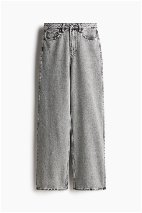 Широкие ультравысокие джинсы 1222670005 - Фото 13890525