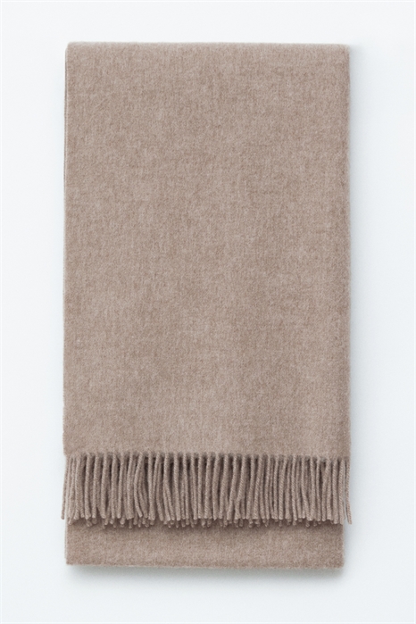 Шарф-одеяло из шерсти с бахромой 1095302001 - Фото 13890638