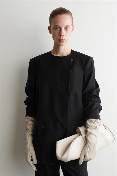 Удлиненные перчатки из наппы 1300994002 - Фото 13892031