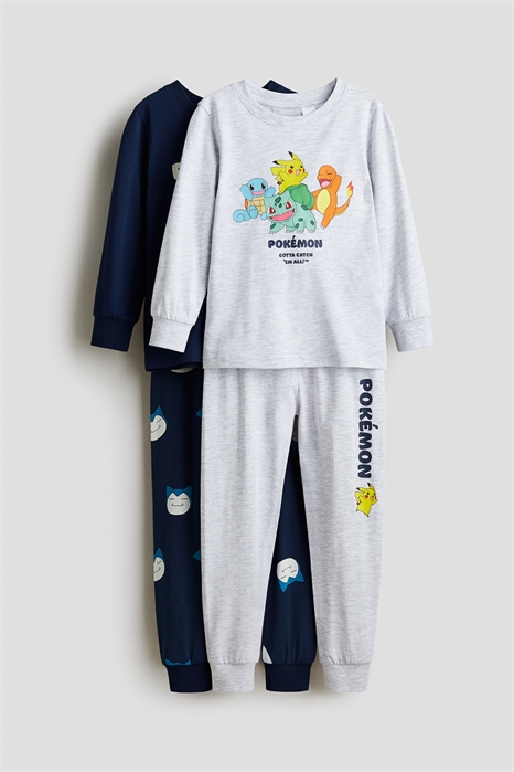 Пижама из набивного хлопка 2 шт. 1240161003 - Фото 13893588