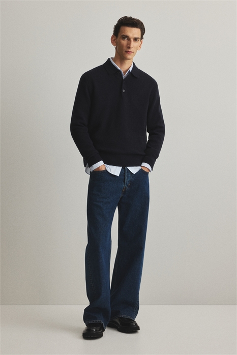 Рубашка-поло из шерсти Regular Fit 1287992002 - Фото 13894086