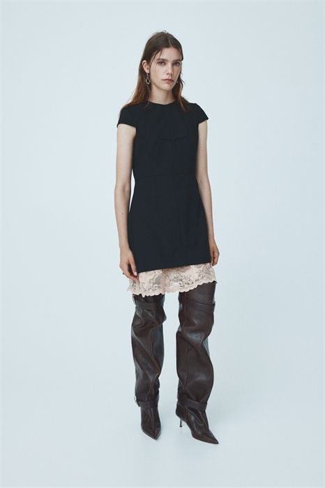 Многослойное мини-платье 1302490001 - Фото 13895651