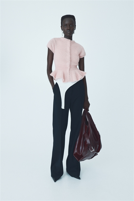 Вязаный топ с пеплумом 1302496001 - Фото 13895690