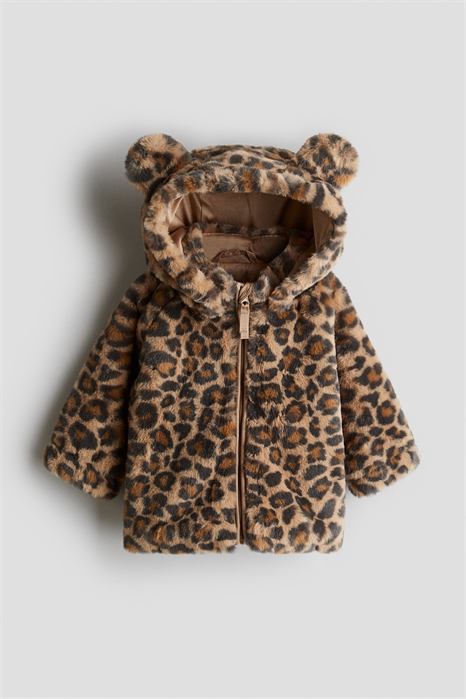 Пушистая куртка с узором 1303790001 - Фото 13895912