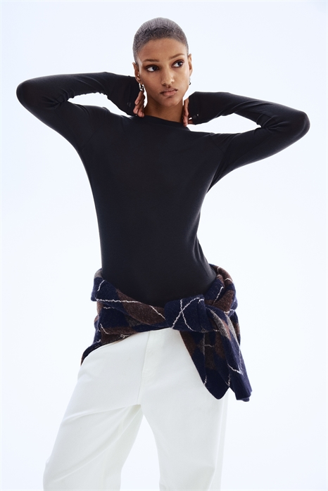 Топ из хлопкового джерси пима 1263426013 - Фото 13897244