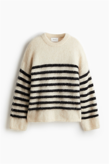 Джемпер оверсайз из мохеровой смеси 1242877011 - Фото 13897254