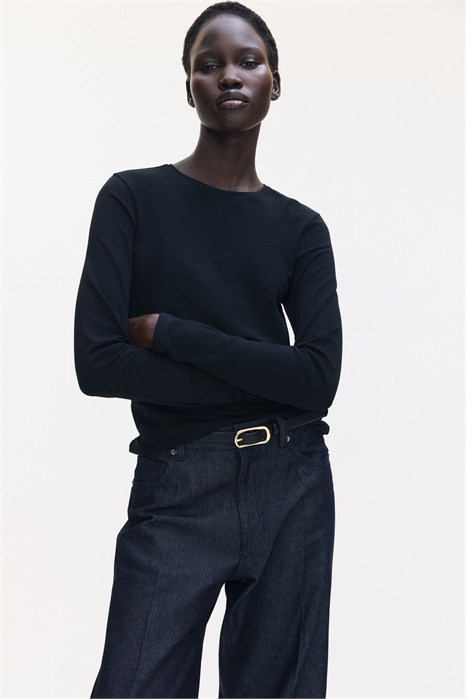 Облегающий топ из хлопка 1264835002 - Фото 13897296