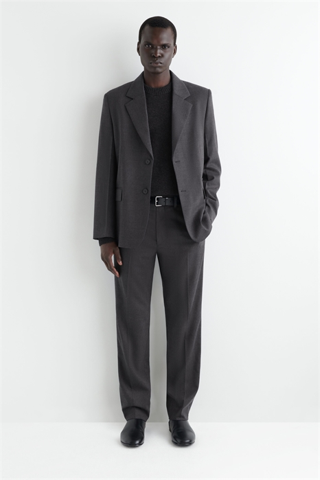 Шерстяные зауженные брюки 1291664001 - Фото 13898545