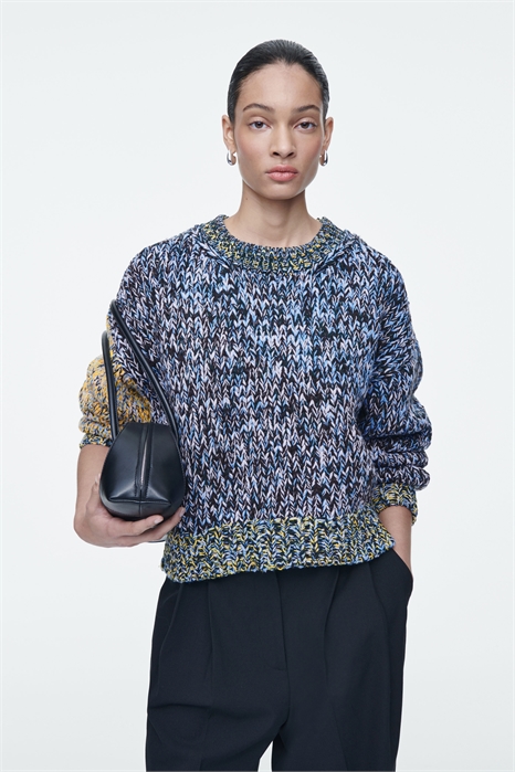 Джемпер из шерсти ручной вязки 1263831001 - Фото 13899528