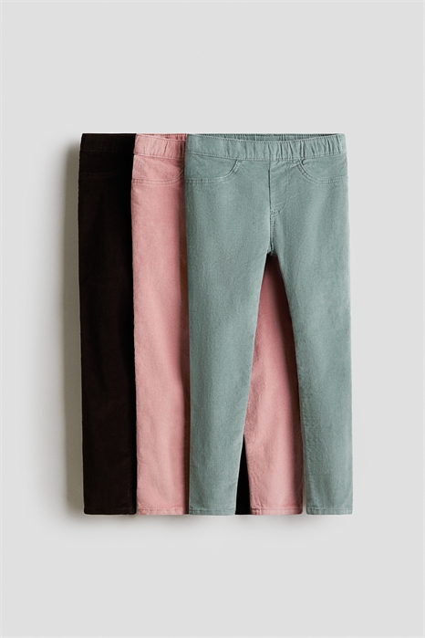 Вельветовые джеггинсы 3 шт. 1228539008 - Фото 13899931