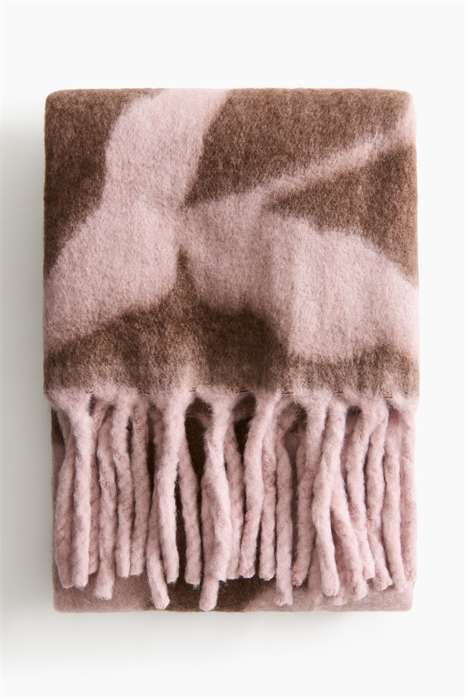 Узорчатый плед из шерстяной смеси 1239323031 - Фото 13900006