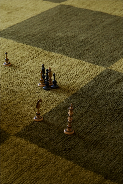 Большой ковёр из шерстяной смеси в клетку 1288957001 - Фото 13900418