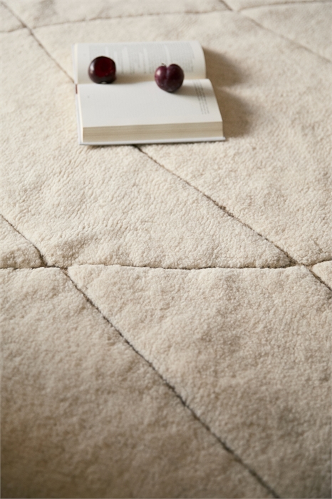 Ковер с бахромой из шерстяной смеси 1297144001 - Фото 13900559